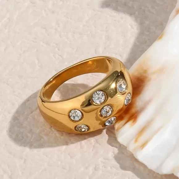 Chunky ring CZ Ring - Picture 4 of 5